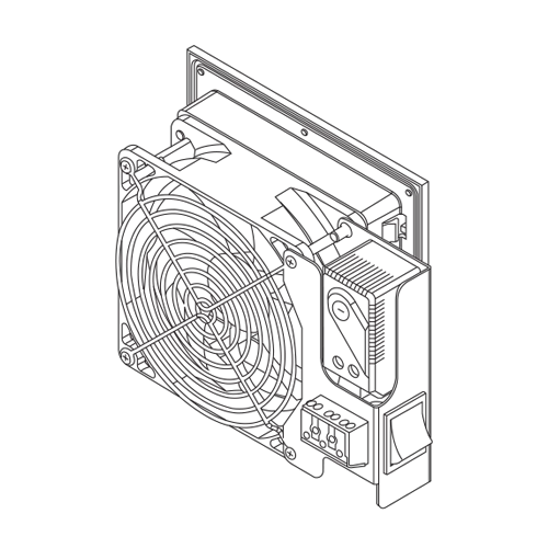 Fanlı Termostatlı Menfez Duvar - EG FAT